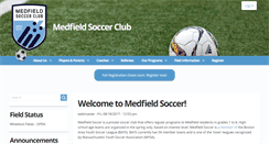Desktop Screenshot of medfieldsoccer.org